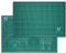 Tabla de Corte A3 Doble Cara, Base de Corte Autocicatricante, Alfombrilla de Corte para Patchwork, Ideal para Costura y Manualidades (45x30cm) Verde