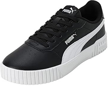 PUMA Damen Carina 2.0 Sneaker, Black White Silver, 39 EU