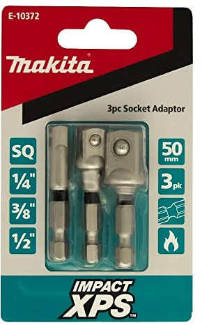 Makita E-10372 Lot de 3 adaptateurs de douille XPS à impact mixte 50 mm