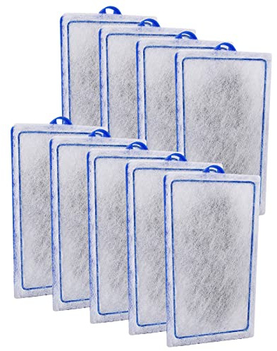 xbbwmrs 9 Count Assembled Medium Filter Cartridges Compatible with Tetra Whisper Bio-Bag Filters 10i PF10 Reptofilter 90 GPH Medium Replacement Filter Cartridges for Whisper Filter & Aquariums