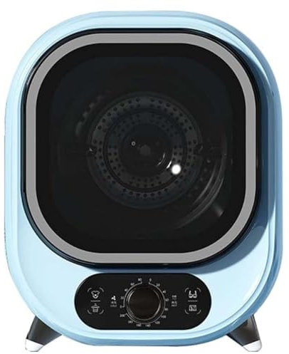 KUOYTT Mini-Belüftungs-Wäschetrockner, 5 kg kompakter belüfteter Kondensator, tragbarer Wäscheschleuder mit 0,8 kg Ladekapazität, 2 Temperatureinstellungen, für Wohnungen und kleine Räume