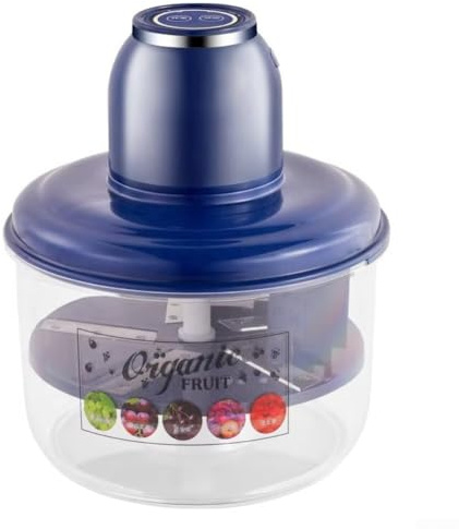 Éplucheur de tomates électrique automatique - Moteur de 50 W - Lame en acier inoxydable - Épluchage rapide - Fonctionnement à une touche - Passe au lave-vaisselle - Pour la maison et le commerce (bleu