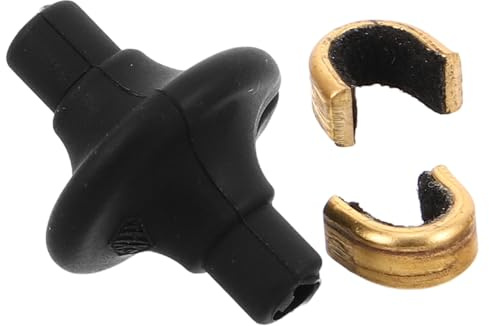SOIMISS Kisser Button per Arco con Clip in Rame e Perline in Silicone Punto di Ancoraggio per Cordino Arco Ricurvo Accessorio per Allineamento Mira e Tiro Costante
