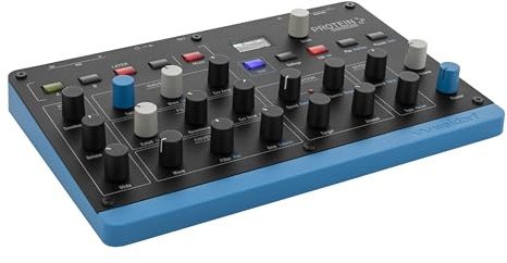 Waldorf Protein - 8 Voice Wavetable Synth with ASIC Microwave Oscillators, 4 Layers, Arpeggiator, Step Seencers, MPE, 2 Effect Slots, USB-MIDI, Compact and Lightweight