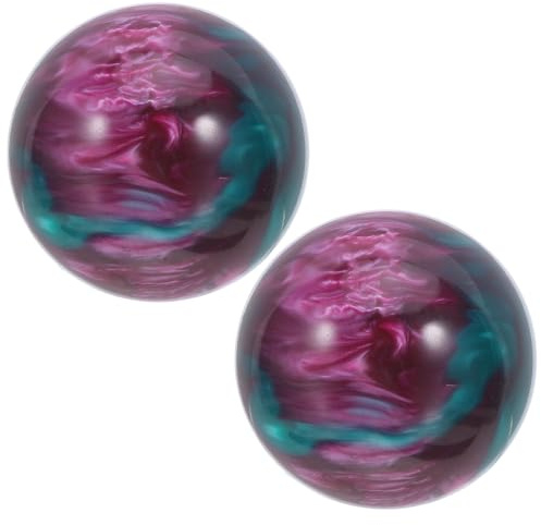 TOYZFRIENDY 2 St Handträningsbollar i Marmorimitation Resin Ergonomiska Kinesiska Stressbollar för Handterapi och Små Sportberlocker Dekorativa Hartsbollar för Hem och