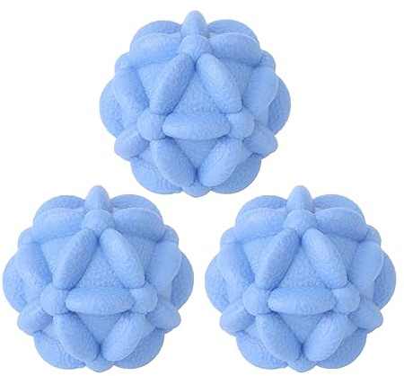 Fasciaboll mjuk kronblad massageboll muskelavslappningsboll för fitness yoga ben blå TPE material set om 3 för hemmakontoret gym