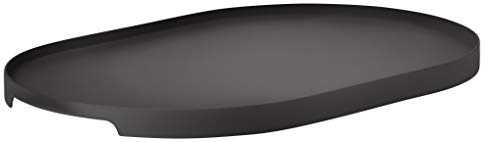 Zone Denmark Singles Serviertablett, Dekoratives Tablett aus Metall, 35 x 23 cm, Schwarz