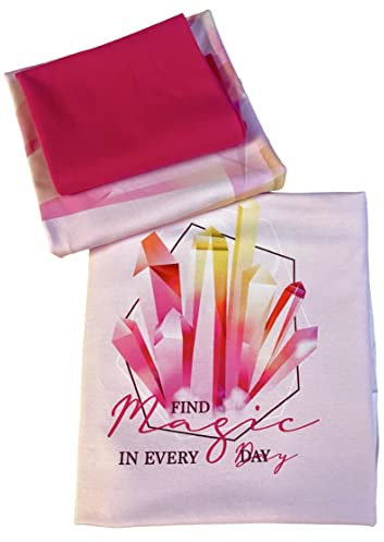 stoffemondundsterne Stoffpaket 23 Find Magic in every day, rosa, Nähset mit 1,75m Jersey und Bündchen, Nähpaket