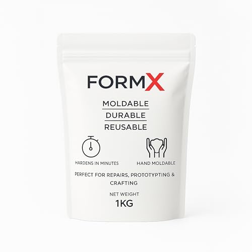 Morphits ThermoPlastic BioPlastic Polymorph réutilisable 1kg - Facile à utiliser, non toxique, adapté à diverses applications, réutilisable à l'infini