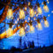 Lichterkette Aussen, 7.6M LED Lichterkette Außen Strom Mit 12+1 Warmweißen Birnen, IP65 Wasserdicht Lichterkette Outdoor für Garten, Terrasse, Hochzeiten, Party, Balkone und Biergärten