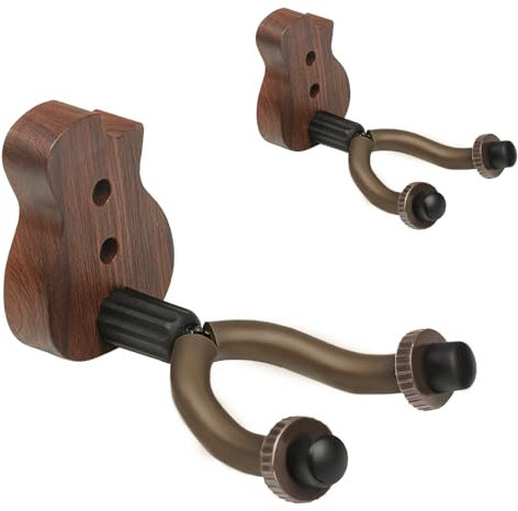 Surplex Gitarrenwandhalterung, Wandmontage, universeller Gitarrenaufhänger mit Sockel, Gitarrenhaken-Halter, Ständer, akustisch, elektrisch, klassisch, Bassgitarrenständer, Mandolinen, Ukulele,