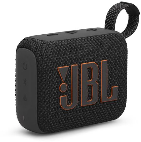 JBL GO4 Altavoz Bluetooth, Carga USB C, IP67 a Prueba de Polvo, Impermeable, Compatible con Aplicaciones, radiador pasivo, portátil, Negro