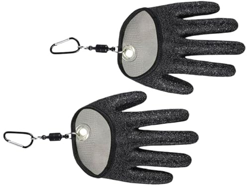 Fischhandschuhe für die Handhabung – Fäustlinge, Salzwasser, Anti-Punktion, Küchensicherheitshandschuhe mit Haken, für Austern, Schütten, Mandoline, Schneiden, Fleisch, Kajakfahren, Wandern