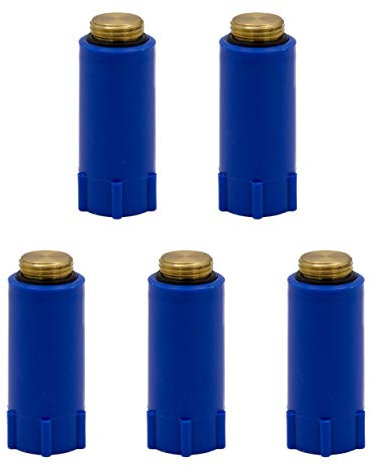 VARIOSAN Baustopfen 14597, 5 Stück, 1/2, blau, Messinggewinde