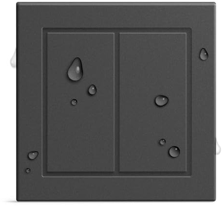 GIRA + Senic Friends of Hue Outdoor Smart Switch | Kompatibel mit Philips Hue (keine Batterien, kein Aufladen) | Kabelloser Smart Home Lichtschalter & Dimmer Made in Germany | Homekit Schalter Schwarz