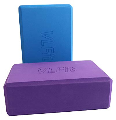VLFit 2 Pezzi Blocchi Yoga - Eva Schiuma Supporto Blocco per Yoga, Pilates e Stretching
