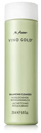 M. Asam VINO GOLD Ausgleichende Reinigungsmilch (250 ml) – reinigt & befreit die Haut von Unreinheiten, ideal zur Entfernung von Make-up, spendet Feuchtigkeit, mit Vitamin E, vegane Gesichtsreinigung