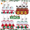 ZZRSYJ Weihnachten Bestecktaschen, 12 Stück Schneemann Bestecktasche Weihnachten, Besteckhalter Weihnachten, Weihnachtsmann Besteckbeutel, für Messer Gabel weihnachtsservietten Weihnachtsdeko (E)