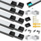 LED Profil Aluminium 10 Pack, LED Profil für Breite bis16mm LED-Streifenlicht,Stripe/Streifen, Alu Profil 1m/3.3ft für Led Kanal, Aluminium Profil für LED Band Zuhause Partei
