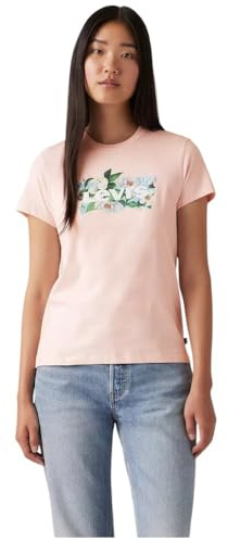 Levi's Women's The Perfect Tee T-Shirt, Carnation Bw Fill Lc, S