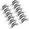 YIEMI Pipe Clamps，55mm Diameter 304 Stainless Steel Pipe Strap u-Tube Strap Clamp for Tube, Pipe or Wire Cord(12 Pcs)