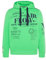 Camp David Herren Hoodie mit plakativen Logo Prints Electric Green XL