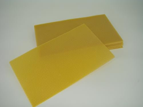 20 Stück Deutsch Normalmaß Mittelwände DN für Imker Größe 350x200mm aus 100% Bienenwachs Imkereibedarf Imkerei Mittelwand Bienenhaltung Bienen Wachs