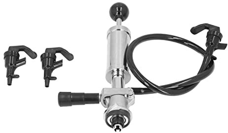 Bomba de barril de cerveza de acero roscado de 4 pulgadas, grifo para fiestas para barriles del sistema S, con grifo de cerveza, resistente y fácil de usar, excelente para fiestas de picnic y reunio