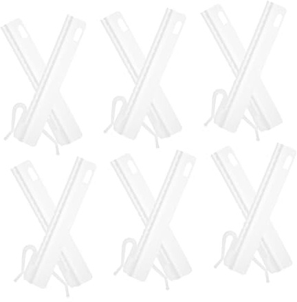 DECORNIJIA 25piezas Ganchos Ajustables Para Cortinas Clips Plásticos Para Colgar Visillos y Cortinas Con Diseño Seguro y Compacto Para Uso Doméstico