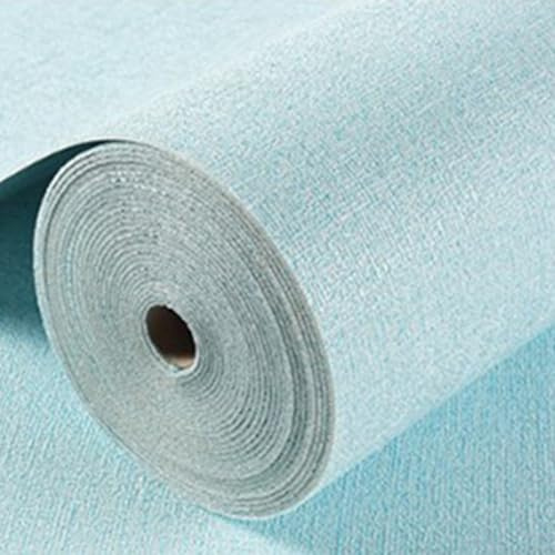 Trayne Vattentät självhäftande tapetrulle, 50 x 1 000 cm fuktsäkra klistermärken väggpaneler för sovrum, vardagsrum, köksväggar (blå)