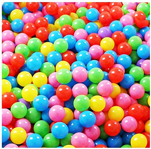 Izzy Kinder Bälle Spielbälle Bunte Plastikbälle, Bälle für Bällebad, 6 cm Durchmesser, in Farbmischung, ohne gefährliche Weichmacher, Babybälle Plastikbälle Baby (200 Spielbälle)