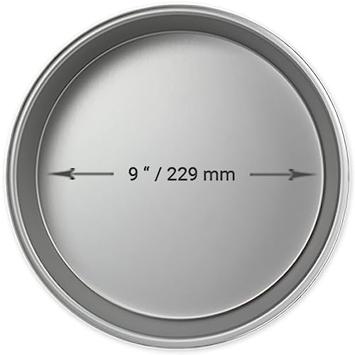 PME Professionell anodiserad aluminium rund kakform 23 x 5 cm, silver