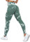 Yaavii Scrunch Butt Leggings Damen High Waist Push Up Booty Hose für Yoga Fitness Gym Workout Tie Dye Grün S