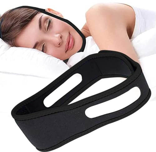 Anti Schnarchen Kinnriemen,Schnarchstopper,Anti Snoring Chin Strap,Schnarchstopper Anti Schnarchen,2023 Aktualisierung Professionell Wirksam Hilft Gegen Schnarchen Schnarchgerät,Schwarz