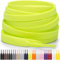 Miscly Cordones Planos para Zapatillas, Disponibles en Varias Tallas y Colores (Verde/Amarillo Neón, 114 cm)