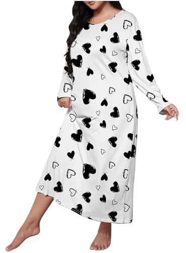 Chemise Nuit Femme Coton Ete Vêtements de Nuit à Manches Courte pour Femmes Grande Taille Robes Short Sleeve Color Loose Casual Stylish Chemise de Nuit Longue Cotton Nuisette Sexy Pyjama Femmes