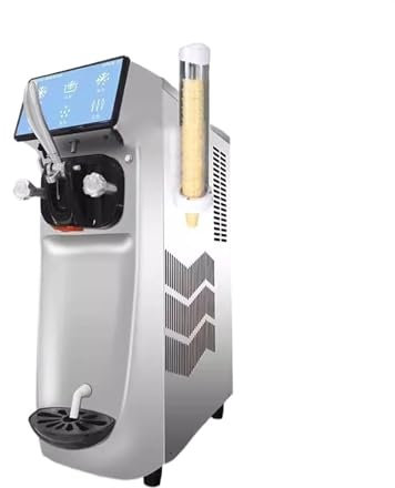 GRFIT heladera Ninja Máquina Comercial de Helados, máquina de Escritorio for Helados, máquina de Conos Dulces, Completamente automática Heladera