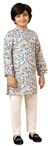 A.T.U.N. (All THINGS UBER NICE) kurta- och pyjamas-set med flerfärgade virvlar