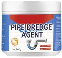 1/2/3Agente Potente Dragaggio Tubi,200g Pipe Dredge Agent,Pulitore per tubi per lavandino,Multifunzione Pipe Dredging Agent Sblocca le fogne,Lavabo,Servizi igienici e sifone per pavimenti (1PCS)