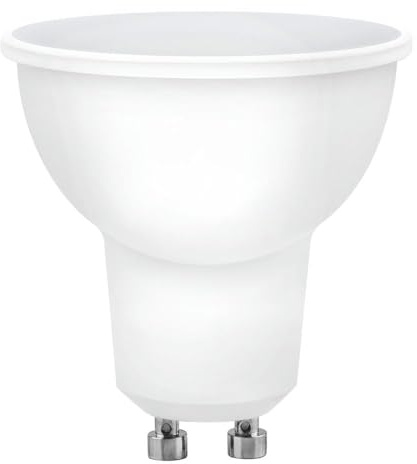 WEBMATEL Bombilla LED Dicroica GU10 3W Luz Blanca Cálida | 2700K | 250lm | 220 – 240V AC | 30000 Horas | Sustituye a Bombillas Halógenas de 30W | Ángulo de Haz 120 Grados |