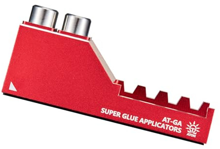 YROHGKPN Piattaforma adesiva per modellismo in miniatura con 7 bastoncini adesivi in acciaio inox e 4 fessure per attività di modellazione, modello Glud