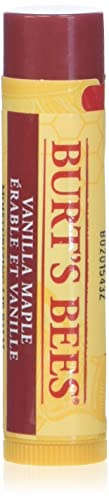 Burt's Bees 100% Natural Origin Moisturising Lip Balm, Vanilla Maple, 1 Tube, 4.25 g