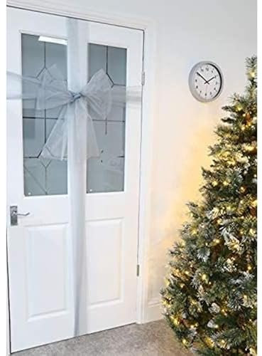 Christmas Concepts® - Decorazione per Arco in Tessuto Natalizio in Argento - Crea Il Tuo Arco in Tessuto