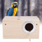 wosume Vogelnester Vogelhaus Voliere Brutkasten Nistkästen Für Vögel Vogelhaus Holz Nest Für Papagei, Qualität Holz Haustier Vogelnest Haus Zucht Box Käfig Zubehör für Papagei(Left Opening)