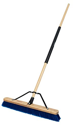 Harper 20201044 24 in. Indoor/Outdoor Dry All-Purpose Push Broom with Dual Bristles, for Dust, Gravel, Debris