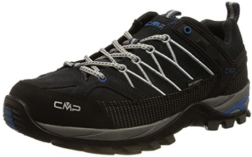 CMP Herren Rigel Low Trekking Schoenen Wp Walking Shoe, B Blue Cemento, 42 EU