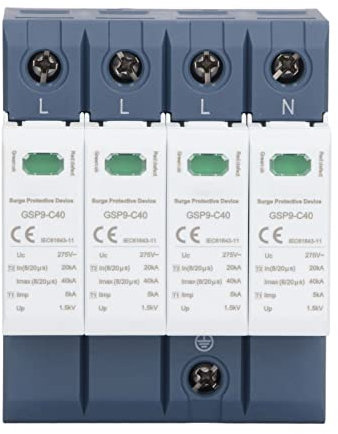 AC275V 40KA 4P Överspänningsskydd SPD Lågspänning AC Överspänningsskydd AC Power Line Systems Utrustning Överspänningsskydd Industriell Strömbrytare