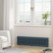 Heilmetz Anthracite Radiators Horizontal Double, 300x1200mm Column Radiator Traditional Cast Iron Style 2 Column Radiators Central Heating Radiator