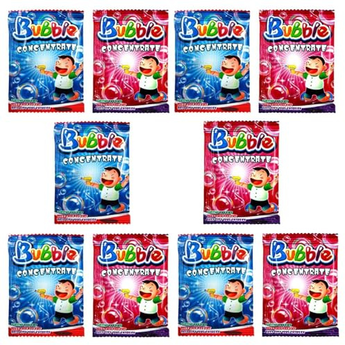 Solución De Recarga De Burbujas - Solución Concentrada De Burbujas | Juguetes De Burbujas para Niños Pequeños, Maestros, Estudiantes, Padres, Amigos, Niños, Niñas, Interior Y E, 10 Paquetes, Se