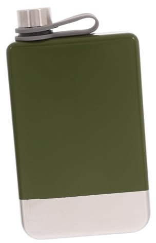 GALPADA frasco Botella de whiskey resistente Botella de whiskey con diseño moderno Acero inoxidable